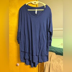 Latched Mama 3/4 Sleeve Nursing Tunic Top